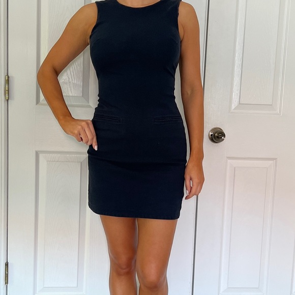 Theory Dresses & Skirts - Theory Women's Textured Dress, Navy Blue Sleeveless, Sz. 2